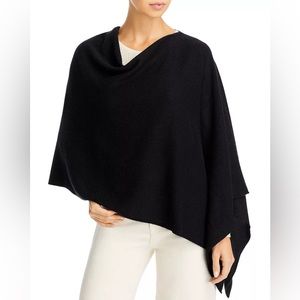 $75 NWT C by Bloomingdale's Cashmere Cowl Neck Cashmere Poncho - 100% Exclusive